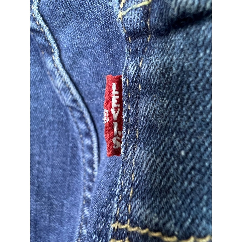 Levis Premium 721 High Rise Skinny Jeans Womens 26x29 Blue Distressed Denim - Picture 4 of 15